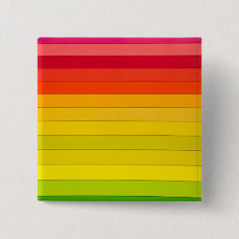 水平明るい虹のストライプ 缶バッジ