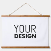 水平木製壁タペストリー 吊り下げ型タペストリー (正面)