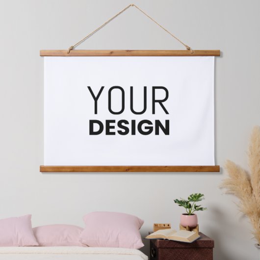 水平木製壁タペストリー 吊り下げ型タペストリー (寝室)