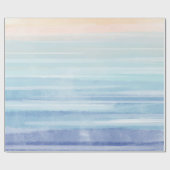 水平水色ストライピング ラッピングペーパー (フラット)