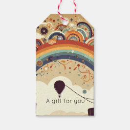 水平線に浮かぶ ギフトタグ