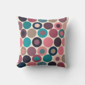 水平線のドット クッション (正面)