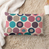 水平線のドット ランバークッション (ブランケット)