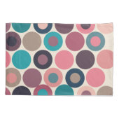 水平線のドット 枕カバー (裏面)