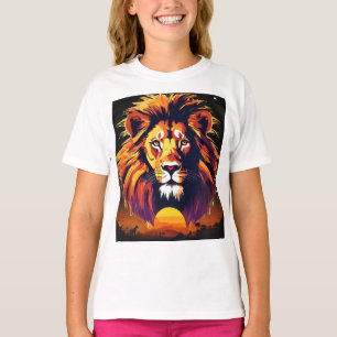 水平線のライオン Tシャツ