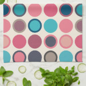 水平線の円3 キッチンタオル (折り畳み)