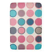 水平線の円3 バスマット (正面縦)