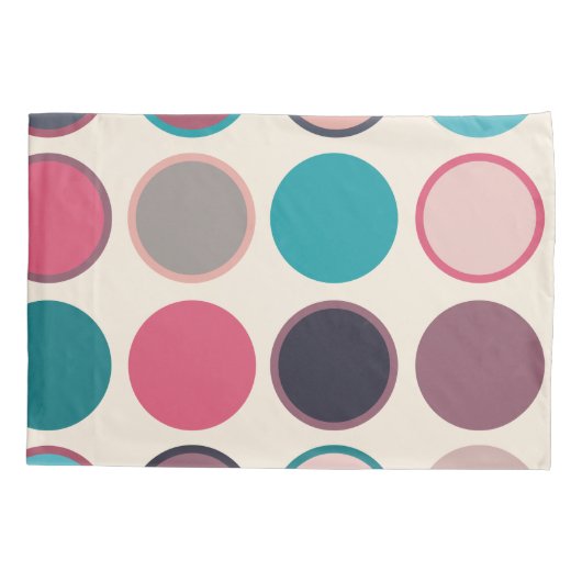 水平線の円3 枕カバー (裏面)