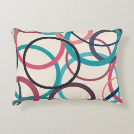 水平線の円 アクセントクッション