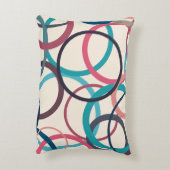 水平線の円 アクセントクッション (裏面(縦))