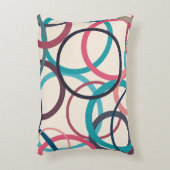 水平線の円 アクセントクッション (正面(垂直))