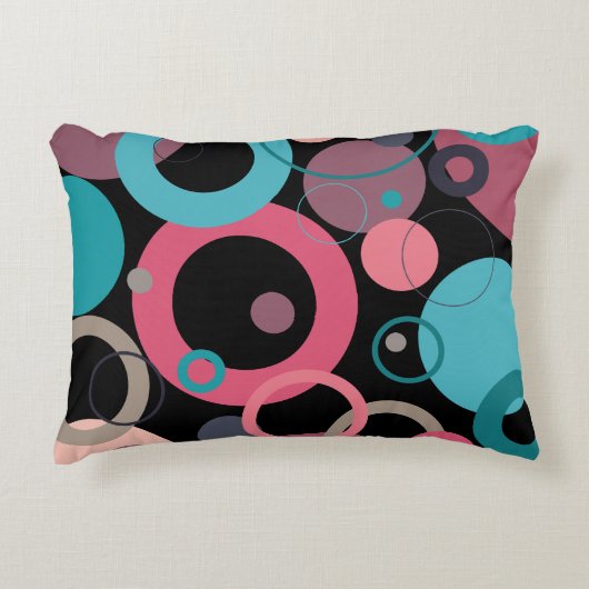 水平線の円 アクセントクッション (正面)