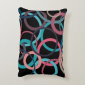 水平線の円 アクセントクッション (裏面(縦))