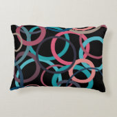 水平線の円 アクセントクッション (裏面)