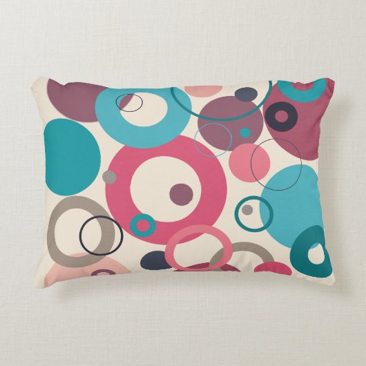 水平線の円 アクセントクッション (正面)