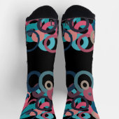 水平線の円 ソックス (上部)