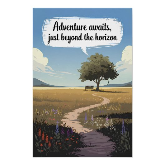 水平線の向こうに冒険が待ち受けている ポスター (正面)