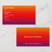 水平線の夕日 名刺 (正面/裏面)