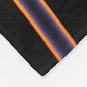 水平線の日没、パターン フリースブランケット (角)