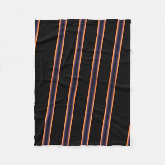 水平線の日没、パターン フリースブランケット (正面)