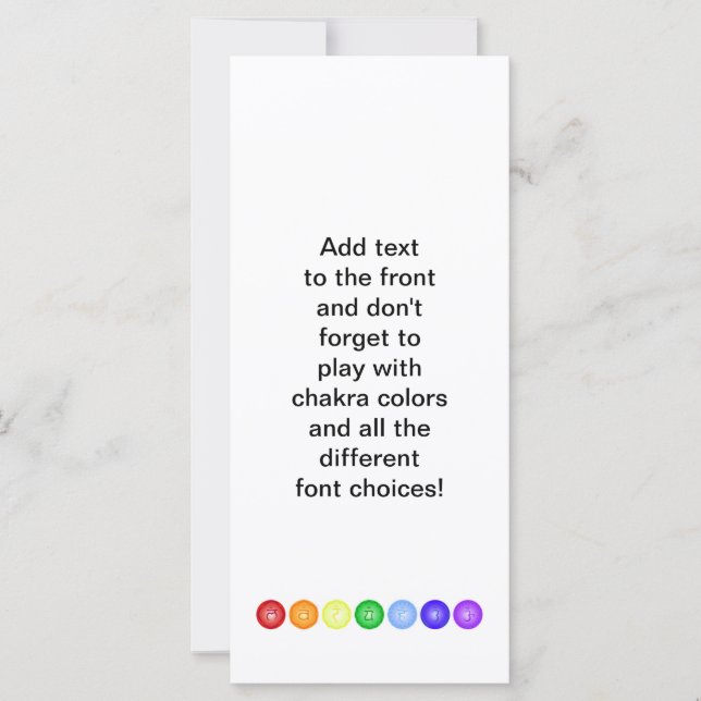 水平線の7チャクラ (正面)