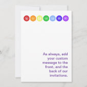 水平線の7チャクラ 招待状 (正面)