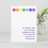 水平線の7チャクラ 招待状 (スタンド正面)