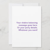 水平線の7チャクラ 招待状 (裏面)