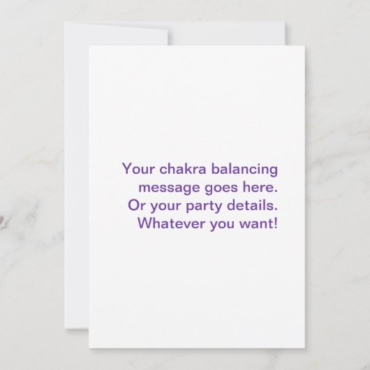 水平線の7チャクラ 招待状 (裏面)