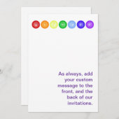 水平線の7チャクラ 招待状 (正面/裏面)