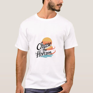 水平線を追う Tシャツ