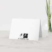 水平線グリーティングカード カード (裏面)