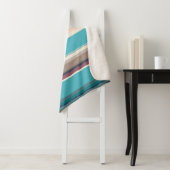 水平線ストライプの シェルパブランケット (インサイチュ)