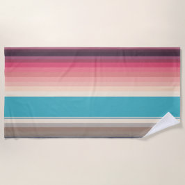 水平線ストライプの ビーチタオル