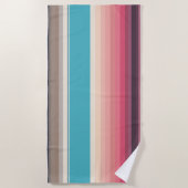 水平線ストライプの ビーチタオル (正面)