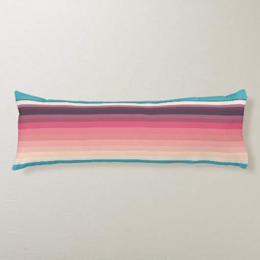 水平線ストライプの ボディピロー (正面)