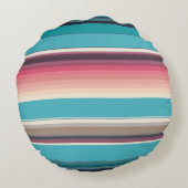 水平線ストライプの ラウンドクッション (裏面)