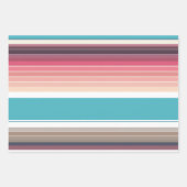 水平線ストライプの ラッピングペーパーシート (正面3)