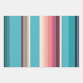 水平線ストライプの ラッピングペーパーシート (正面)