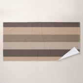 水平線モダンパストライプターン バスタオル (バスタオル)