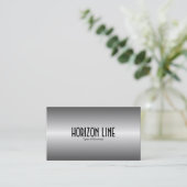 水平線 – 灰色 名刺 (スタンド正面)