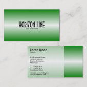 水平線 – 緑（中） 名刺 (正面/裏面)