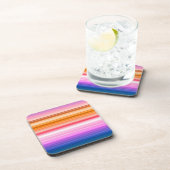 水平色のストライプ コースター (右側)