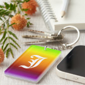 水平色スペクトル -3 キーホルダー (正面右)