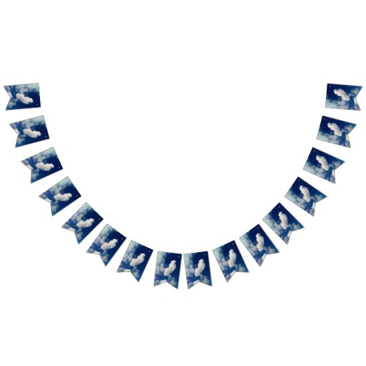 水平雲 バンティングフラッグ (全)