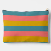 水平3色のストライプパターン アクセサリーポーチ (裏面)