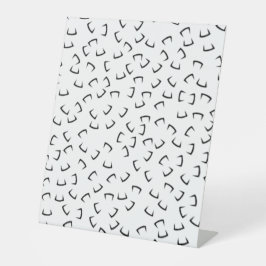 水平、イリジウム、黒ウナギの台座標識 台座サイン