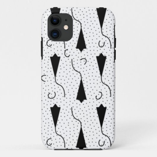水平、クイルグレー Case-Mate iPhoneケース (裏面)