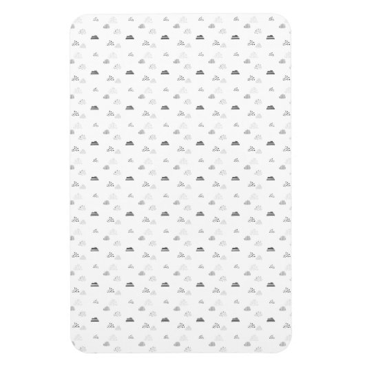 水平、中間グレー マグネット (縦)