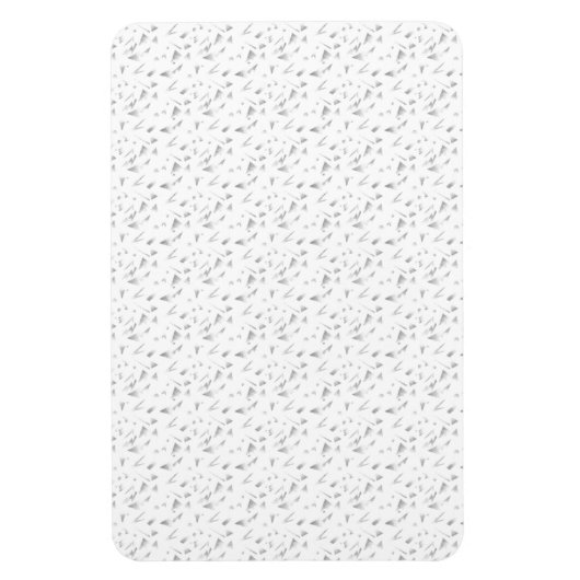 水平、灰色の雲 マグネット (縦)